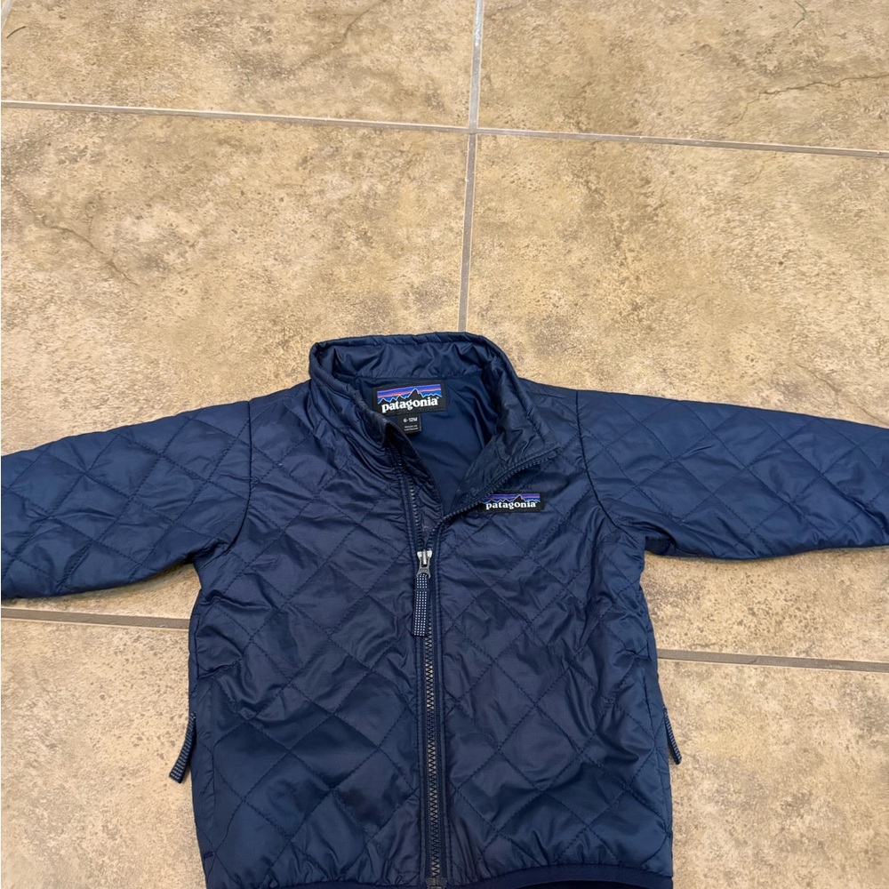 Patagonia Kids Navy Quilted Puffer Jacket